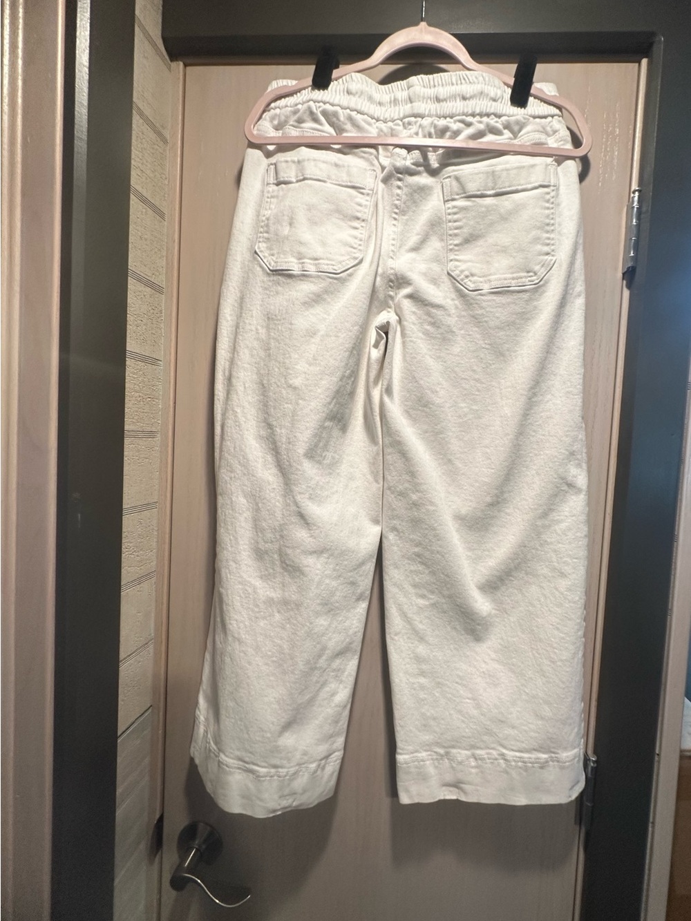 Luvamia White Drawstring Waist Pants